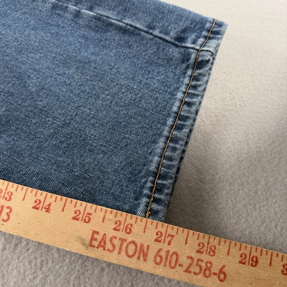 Levi's 505 Jeans Mens 34x27 Blue Denim Straight Leg Regular Fit Cotton Pant